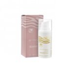 Serum with a light gel consistency reduces puffiness around the eyes.