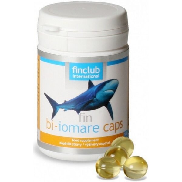 The Fin Bi-iomare caps food supplement contains shark liver oil
