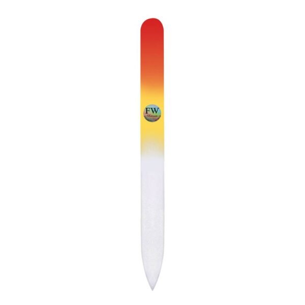 Colored glass nail file