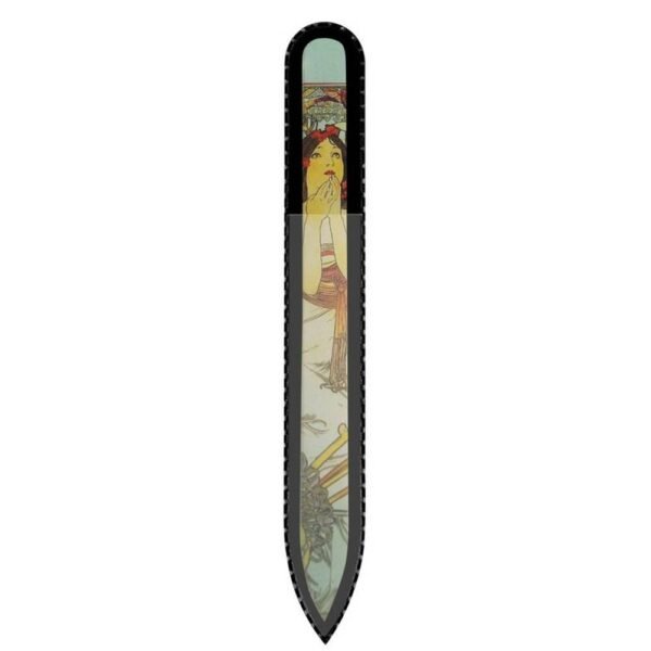 Glass nail files Mucha Collection DL 4, 135 mm