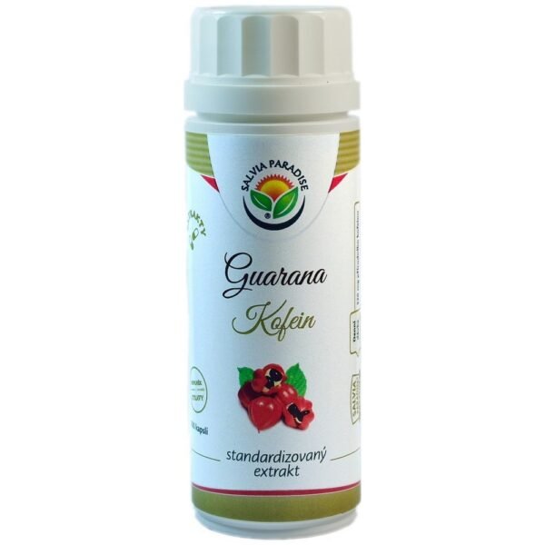 Natural caffeine in the form of a standardized extract from Guarana for physical and mental vitality