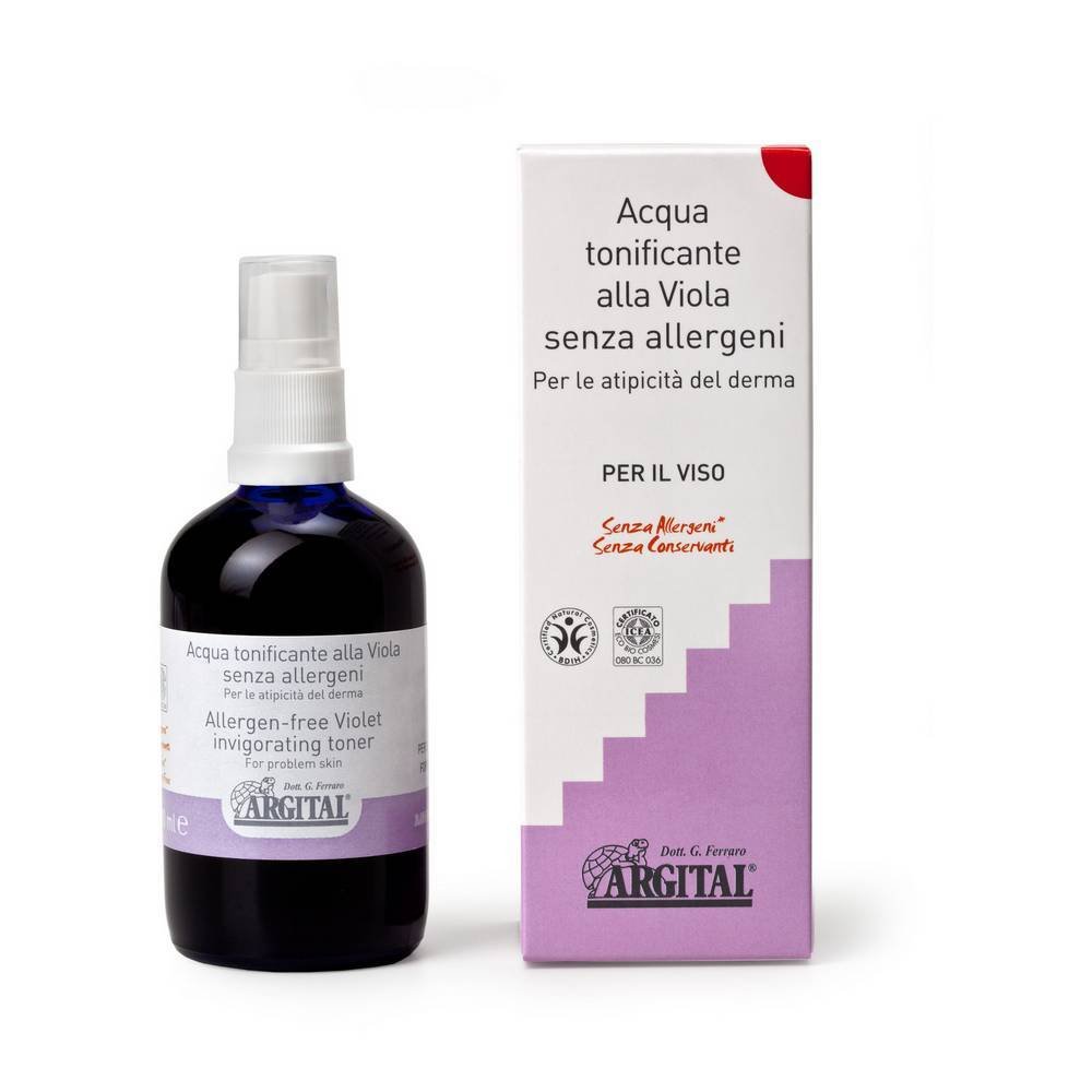 hypoallergenic skin tonic with a cover 100 ml Гипоаллергенный тоник с фиолетовым и зеленым глиняным гелем подходит для чувствительной кожи.