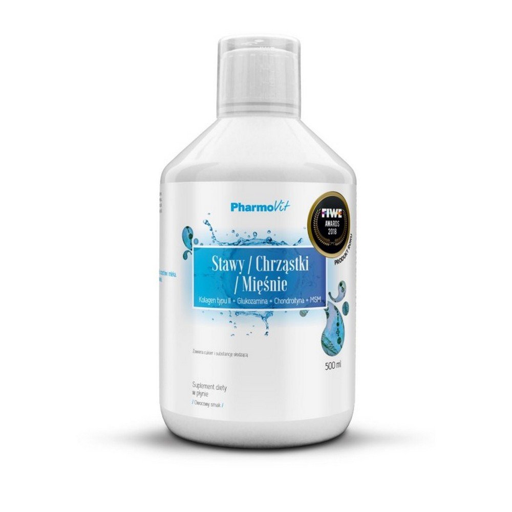 joints cartilage muscles 500ml Glucosamine is a natural component of the cartilage intercellular substance and the so-called synovial fluid. Chondroitin is an essential component of cartilage mass. Vitamin C helps in the proper production of collagen to ensure the proper functioning of the skin