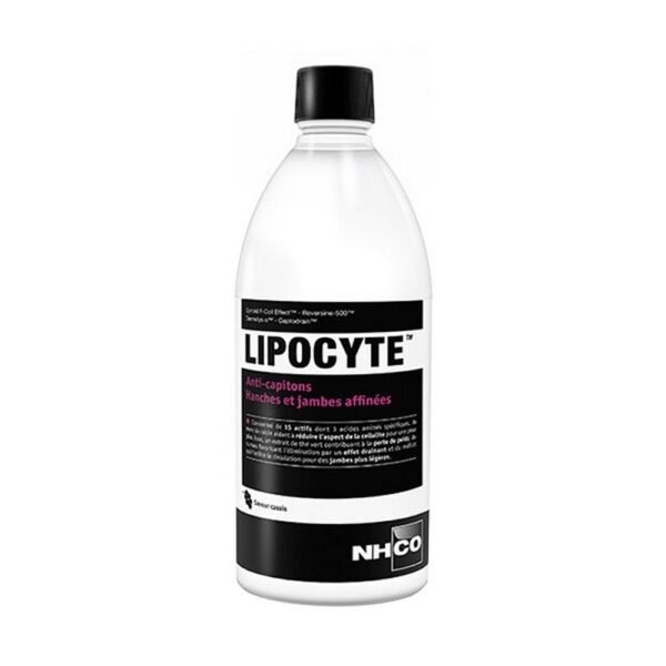 NHCO Lipocyte Anti Capitons Cassis 500ml is a slimming food supplement in liquid form