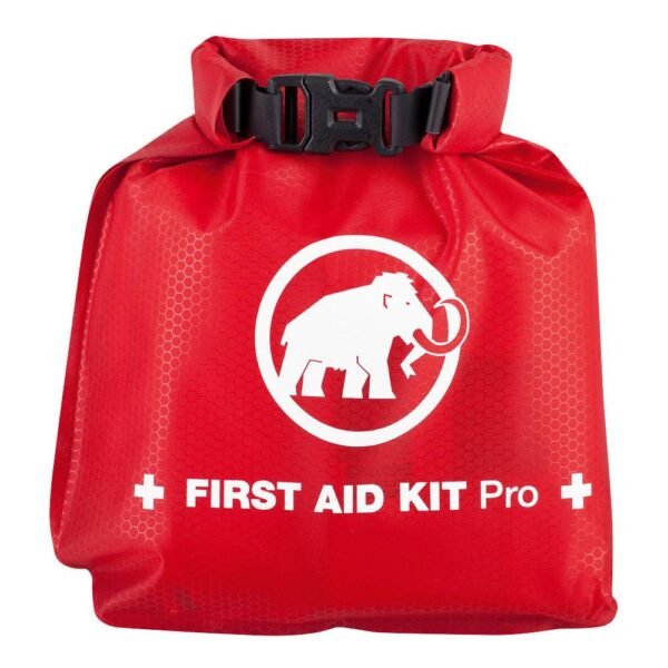 Equipped with a waterproof first aid kit from the Mammut company