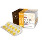 Diet Supplement - Bene Vobis Vitamin D3 2000IU + K2 MK7 100 mcg is a source of natural vitamin K MK7 and vitamin D.