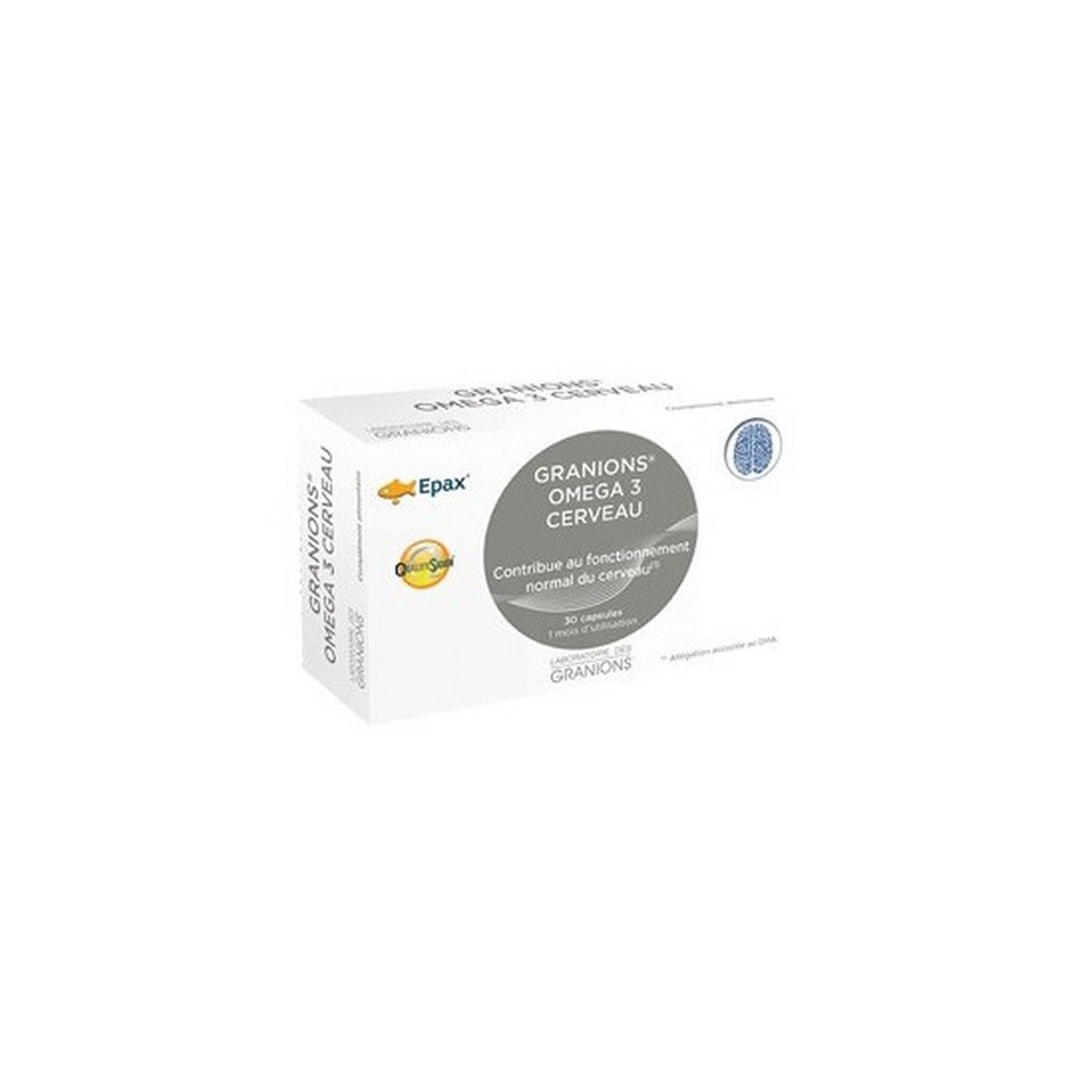 omega 3 brain 30 The GRANIONS ® Laboratory has developed GRANIONS® OMEGA 3 BRAIN . A formula based on omega 3 (EPA and DHA)