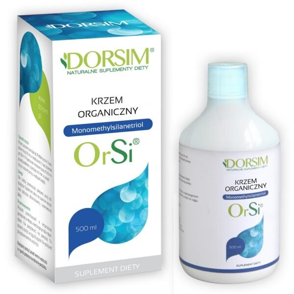 Silicon (Si) contained in the Dorsim dietary supplement provides a number of positive functions of the body. As much as 90% of the population suffers from a deficiency of this mineral. Due to the fast pace of life and the consumption of processed products