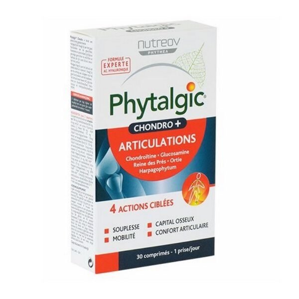 Phytalgic Chondro + is a food supplement, based on nettle, harpagophytum, meadowsweet, glucosamine and chondroitin sulfate.