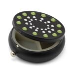 Pill Box in Black Color with Swarovski Crystals Sun Design PCS-5.5B - Image 2