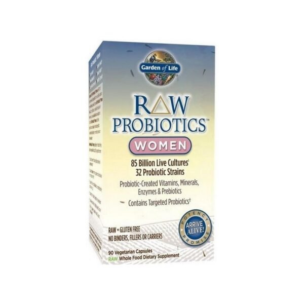 GARDEN OF LIFE RAW PROBIOTICS WOMEN is a broad-spectrum probiotic supplement developed especially for women.