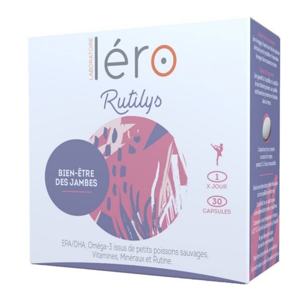 Take care of your legs thanks to Léro RUTILYS which provides you with the micronutrients which help to find better comfort in the lower limbs.