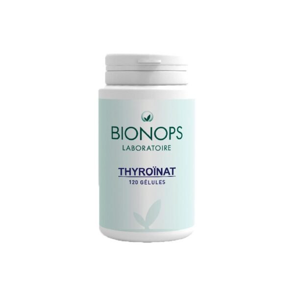 This Thyoïnat Bionops dietary supplement based on iodine and selenium contributes to the maintenance of normal thyroid function .