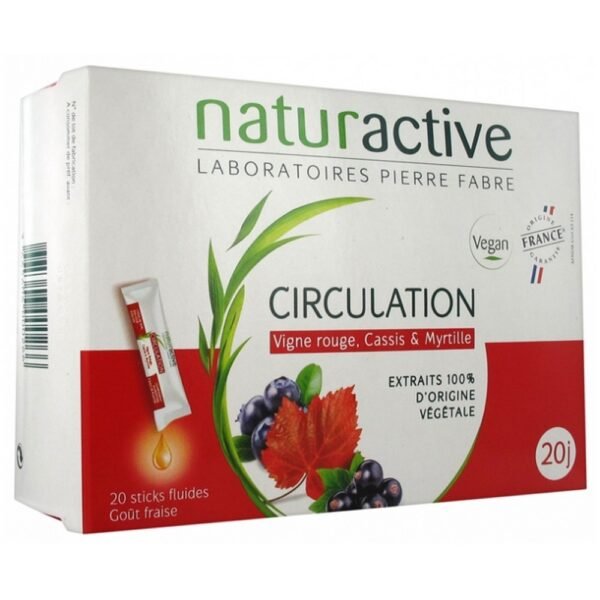 Naturactive Circulation contains extracts of red vine