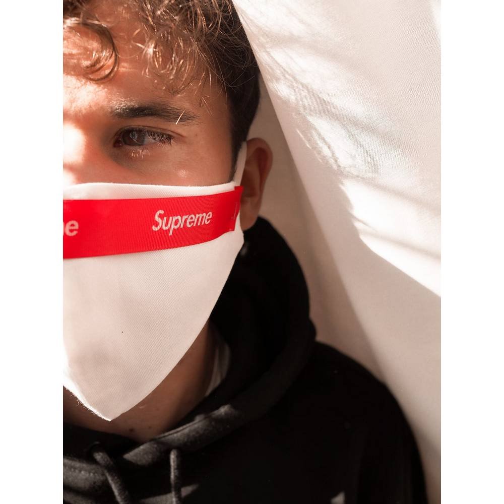 Supreme, Other, Red Supreme Face Mask