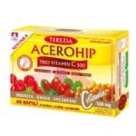 The basis of the Acerohip Trio stream are 3 natural ingredients: acerola, rosehip and sea buckthorn fruits , which are rich in natural vitamin C , which in this form is very well absorbed and usable by the human body .