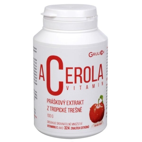 Acerola in the form of a powder extract from tropical cherries is rich in natural vitamin C.