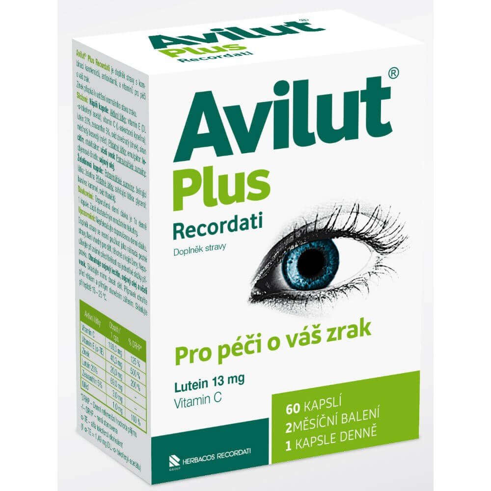 avilut plus recordati 60 AVILUT® Plus RECORDATI is a dietary supplement with a combination of carotenoids