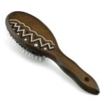Pure boar bristle hair brush “Africa” made with SWAROVSKI® ELEMENTS is perfect for all types of hairs﻿﻿