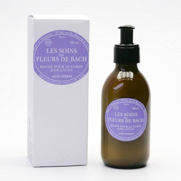 The body cream is enriched with Bach essences that act against stress