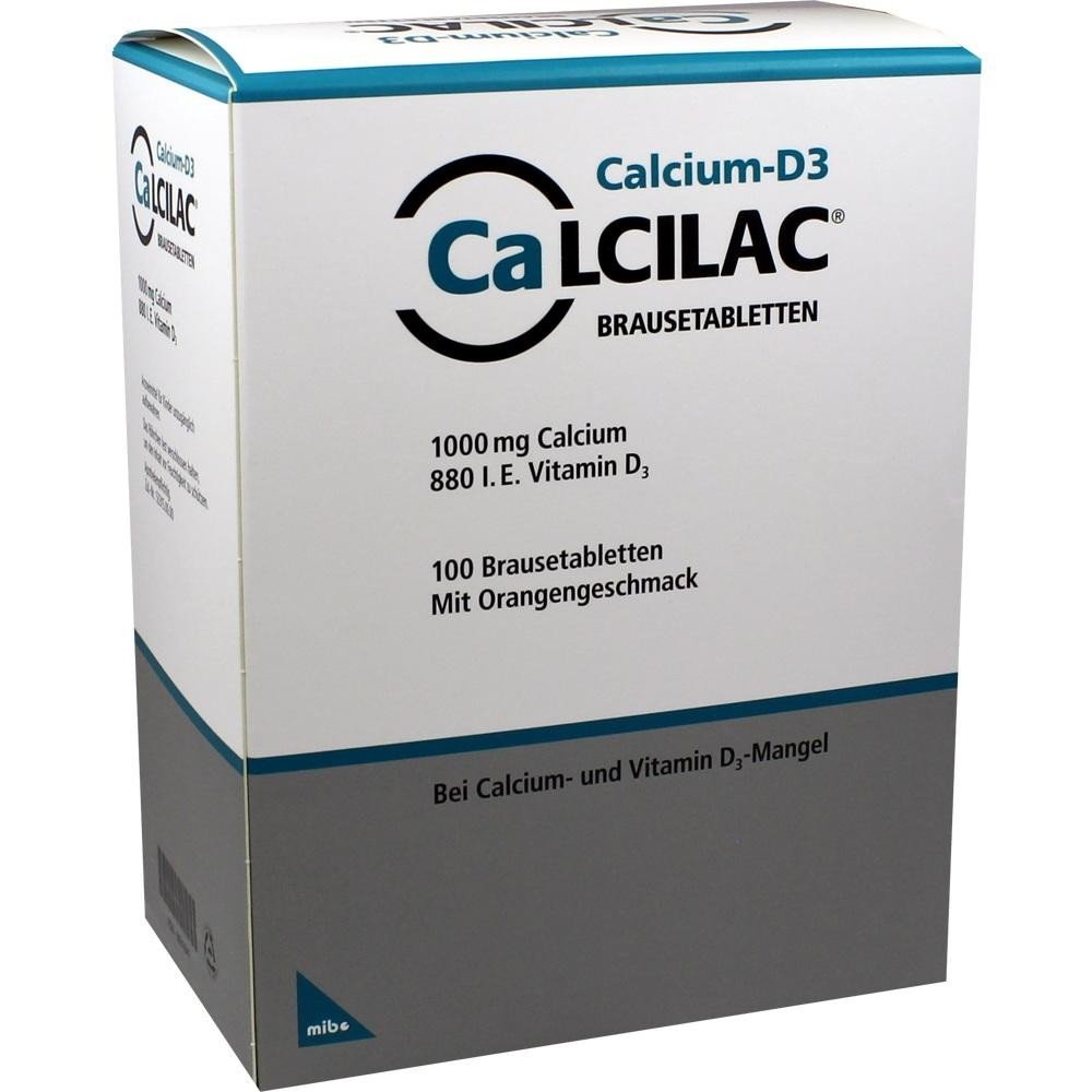 calcilac 100 Calcilac effervescent tablet 1000 mg calcium / 880 IU vitamin D3.