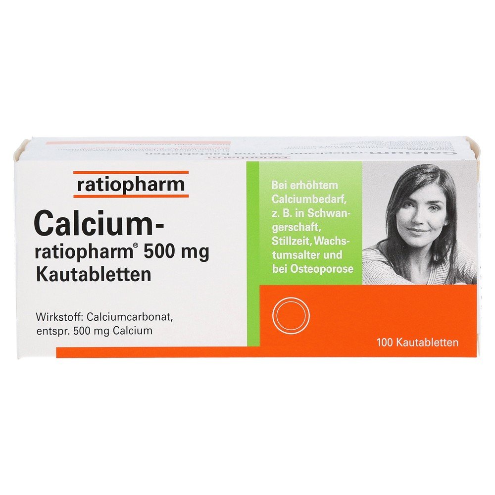 calcium ratiopharm 500mg kautabletten 100 Для предотвращения дефицита кальция
