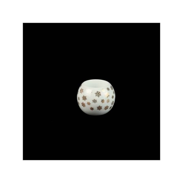 The festive atmosphere of the Christmas holidays will be emphasized by small artistic solitaires - Christmas candlesticks and decorations handmade from pure white porcelain painted in gold or platinum.