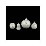 The festive atmosphere of the Christmas holidays will be emphasized by small artistic solitaires - Christmas candlesticks and decorations handmade from pure white porcelain painted in gold or platinum.