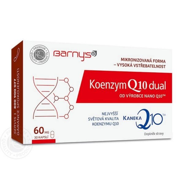Contains high-quality Japanese coenzyme KanekaQ10 ™ in combination with microparticles of coenzyme Q10 - dual effect for higher absorption.