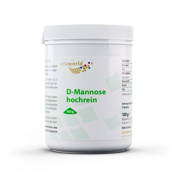 Dietary supplement with pure D-mannose.