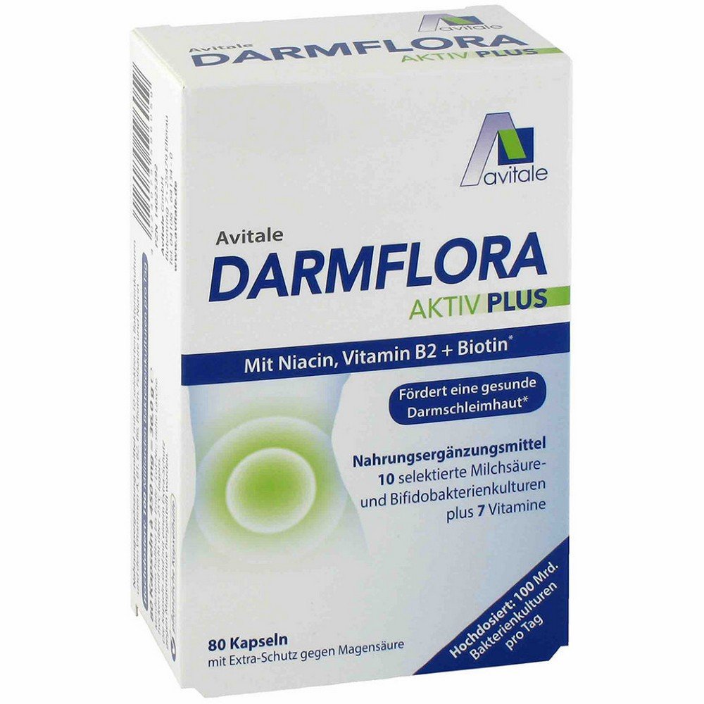 darmflora aktiv plus 80 Пищевая добавка с 100 миллиардами молочной кислоты и бифидобактерий.
