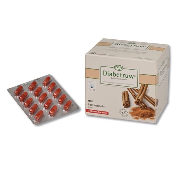 Regular consumption of Chinese cinnamon as part of a maintenance EP diet has a good effect on metabolism. Diabetruw Zimtextraktkapseln is a neutral flavor that allows diabetics to take cinnamon comfortably as part of their diet.