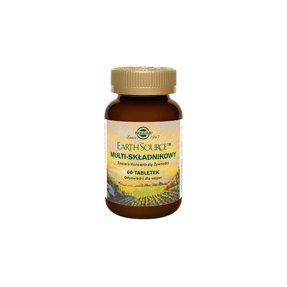 earth source multi ingredient 60 Earth Source Multi Ingredient - Contains food concentrates . It is rich in vitamins and minerals