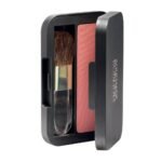 The soft pink-orange blush is easy to apply