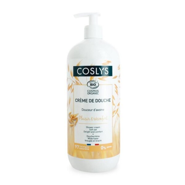 A gentle shower cream with oat and aloe vera extract gently cleanses the skin and fills it with floral vanilla tones.