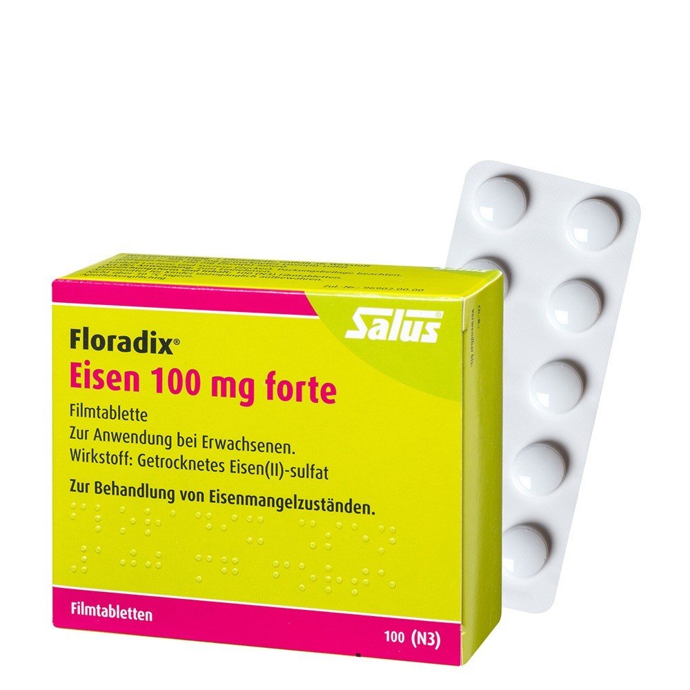 floradix eisen 100 mg forte 100 For the treatment of iron deficiency states.