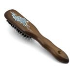 Hair brush “Breeze” with pure boar bristle and hand made with SWAROVSKI® ELEMENTS is perfect for all types of hairs