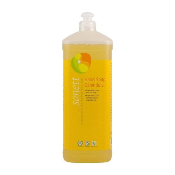 Sonett gentle liquid soap with a scent of the moon removes impurities from the skin of your hands without drying out or irritating it.