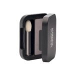 Metallic gray eyeshadow with mother-of-pearl is suitable for day and evening eye makeup of all colors and cares for the delicate skin of the eyelids.