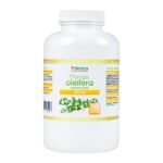 MyVita Moringa capsules 250 pieces, OTC product available without a prescription, contains powdered moringa oleifera leaves enclosed in a capsule.