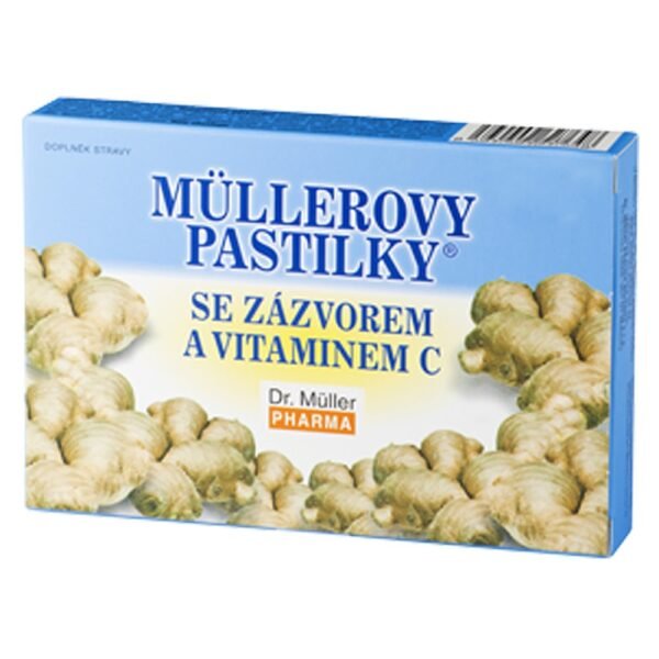 Müller lozenges® с имбирем. Имбирь способствует нормальной работе дыхательных путей.