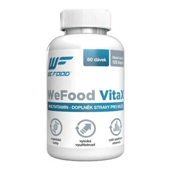 WeFood VitaX for Men содержит полный набор витаминов и минералов с антиоксидантами.