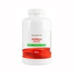 The product contains acerola fruit extract standardized to contain 25% of vitamin C , which helps maintain the proper functioning of the immune system.