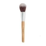 Synthetic powder brush with luxurious bamboo wood handle