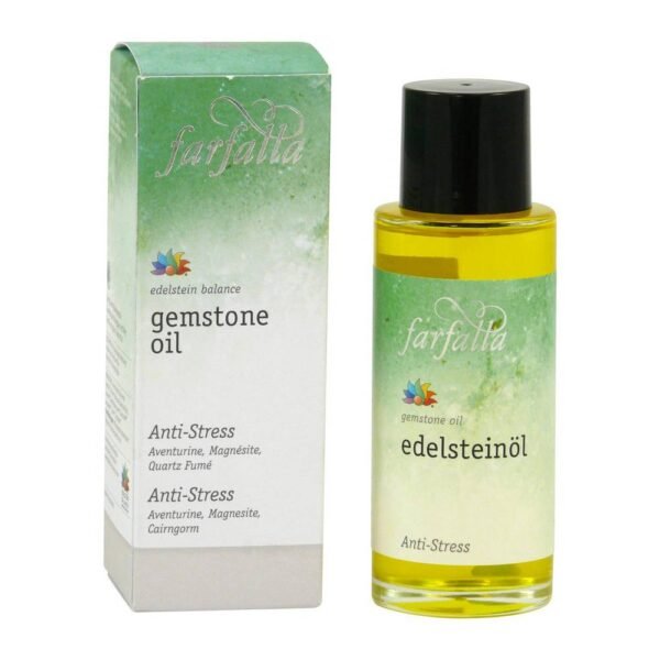Anti-stress gemstone oil has a positive effect on the psyche thanks to essential oils such as sweet orange