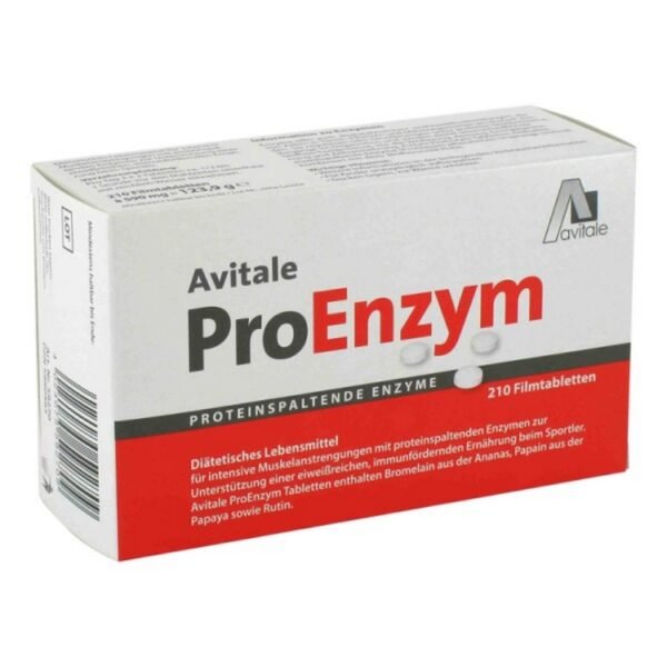 Dietetic food for intensive muscle exertion with protein-splitting enzymes to support a protein-rich
