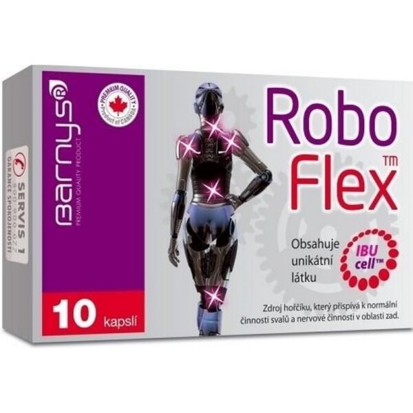 Barny's RoboFlex food supplement contains the unique substance IBUcell ™ composed of a mixture of alpha acids of hops extract (Humulus lupulus), ACTIValoe® QM200X concentrate and the mineral magnesium, which contributes to the proper functioning of the nervous system, proper muscle function and maintaining healthy bones