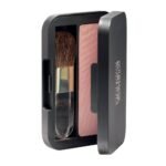 The light pink blush with shimmer has a soft consistency