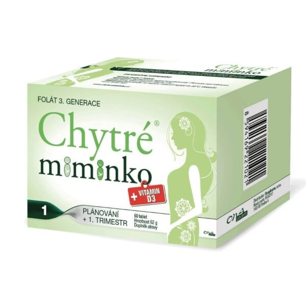Dietary supplement with a high content of folic acid suitable for planned pregnancies until the end of the 1st trimester .