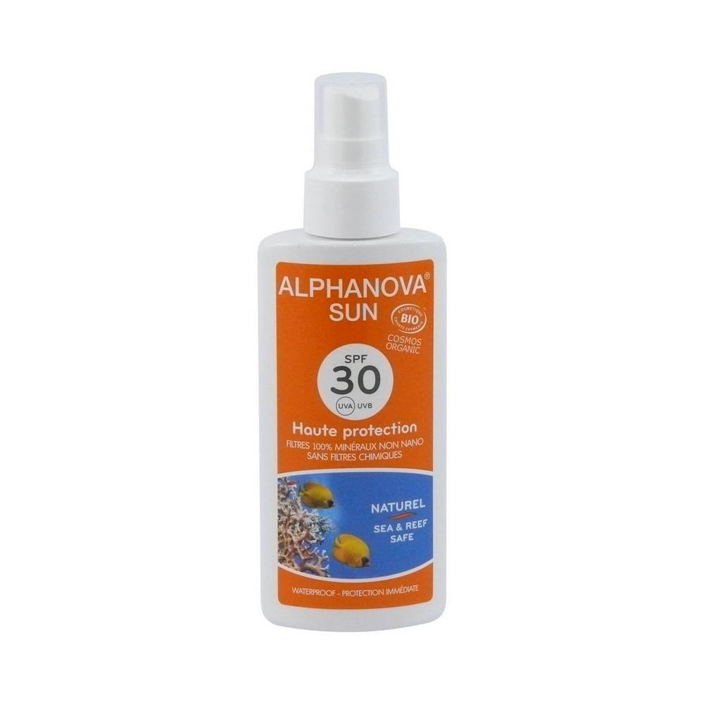 sunflower cream spray 30 125 g The water-resistant sunscreen without nanoparticles provides the skin with high protection against UVB and UVA radiation